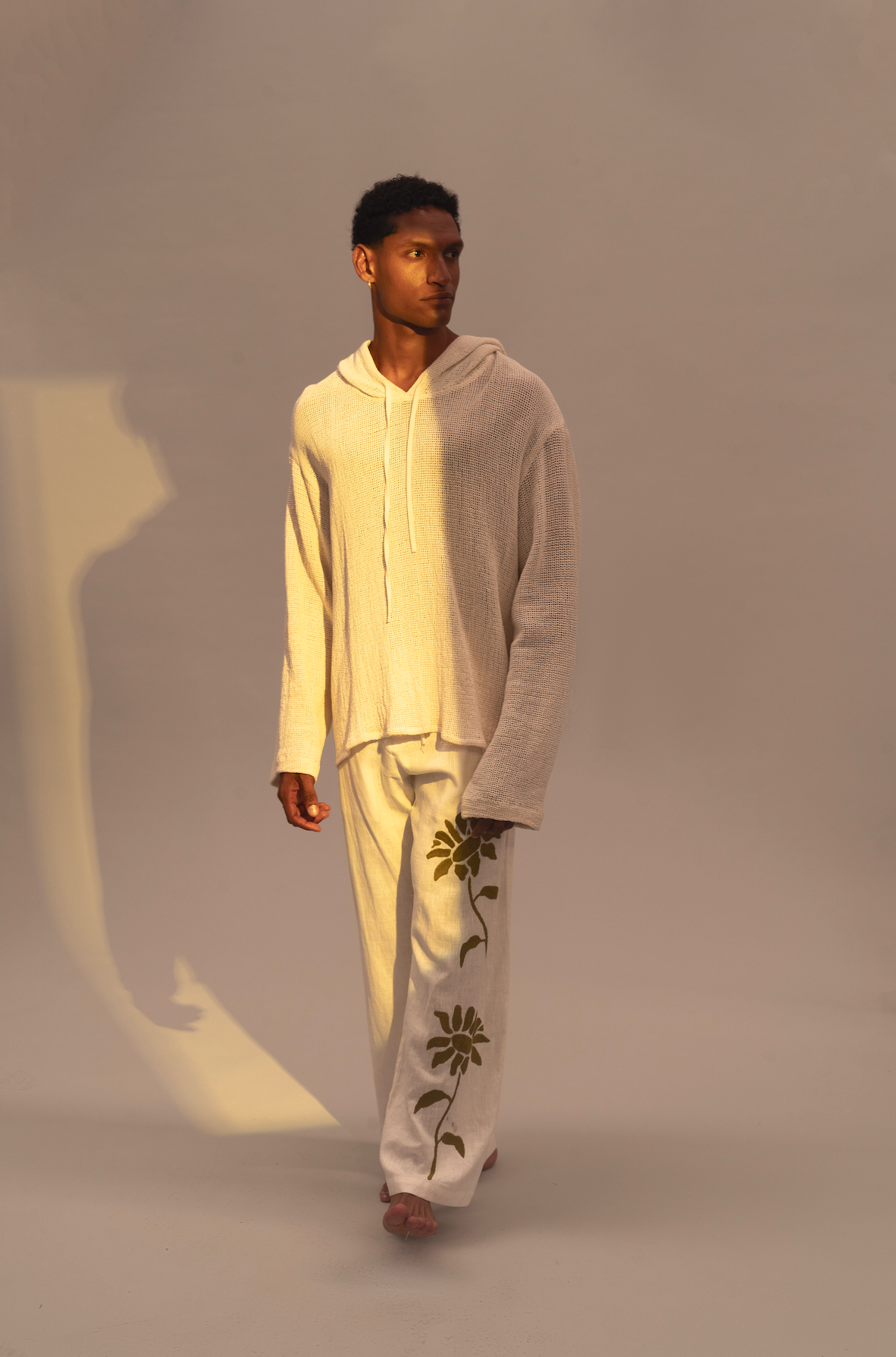 Green Sunflower Pants