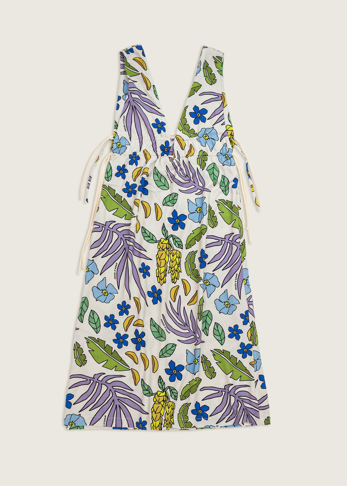 Vestido V Estampado Tropical