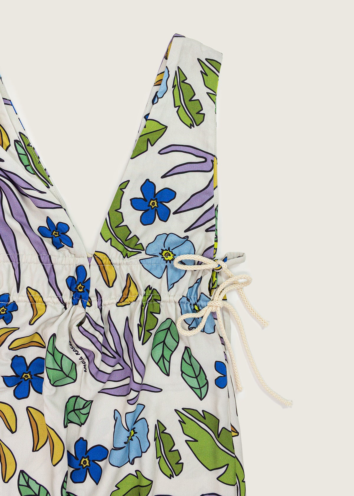 Vestido V Estampado Tropical