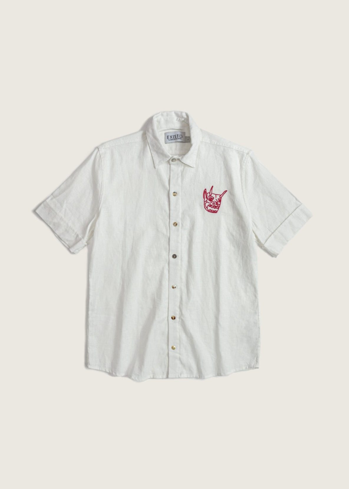 Embroidered devil shirt