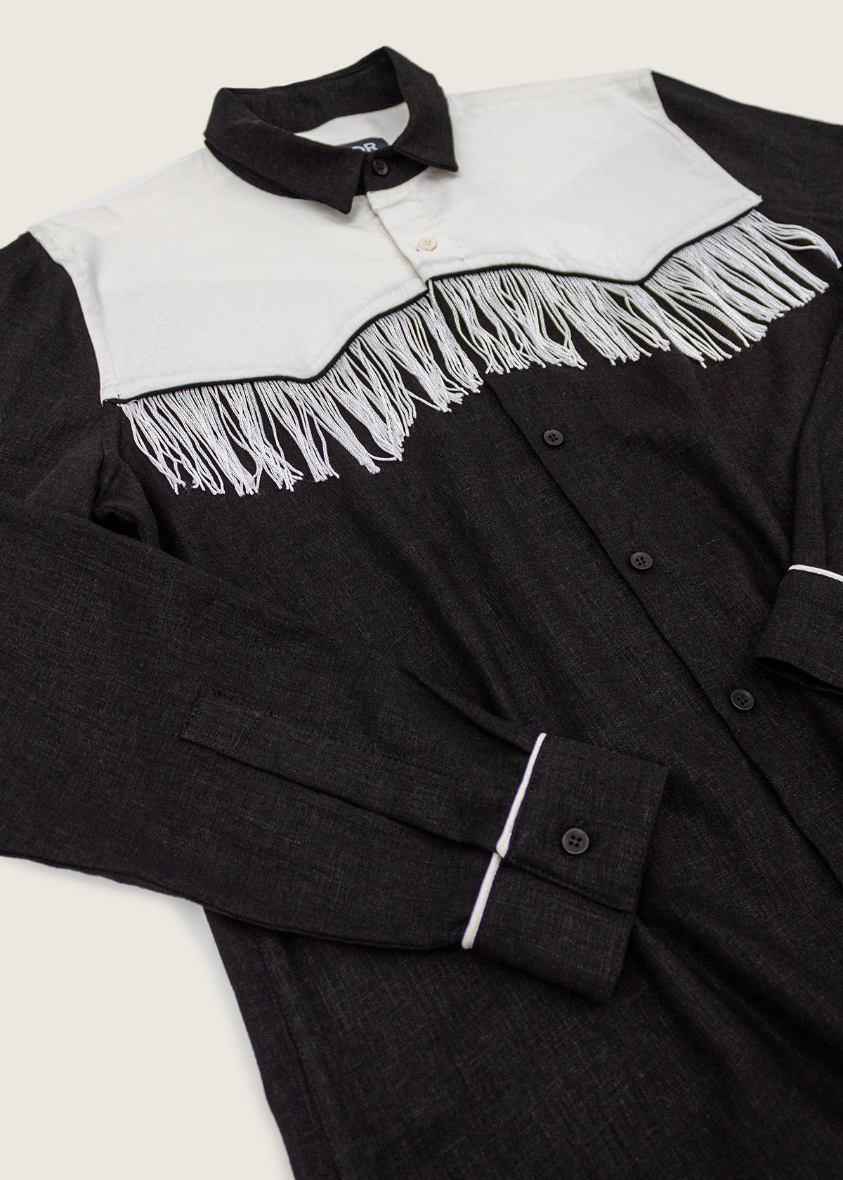 Lum black linen shirt