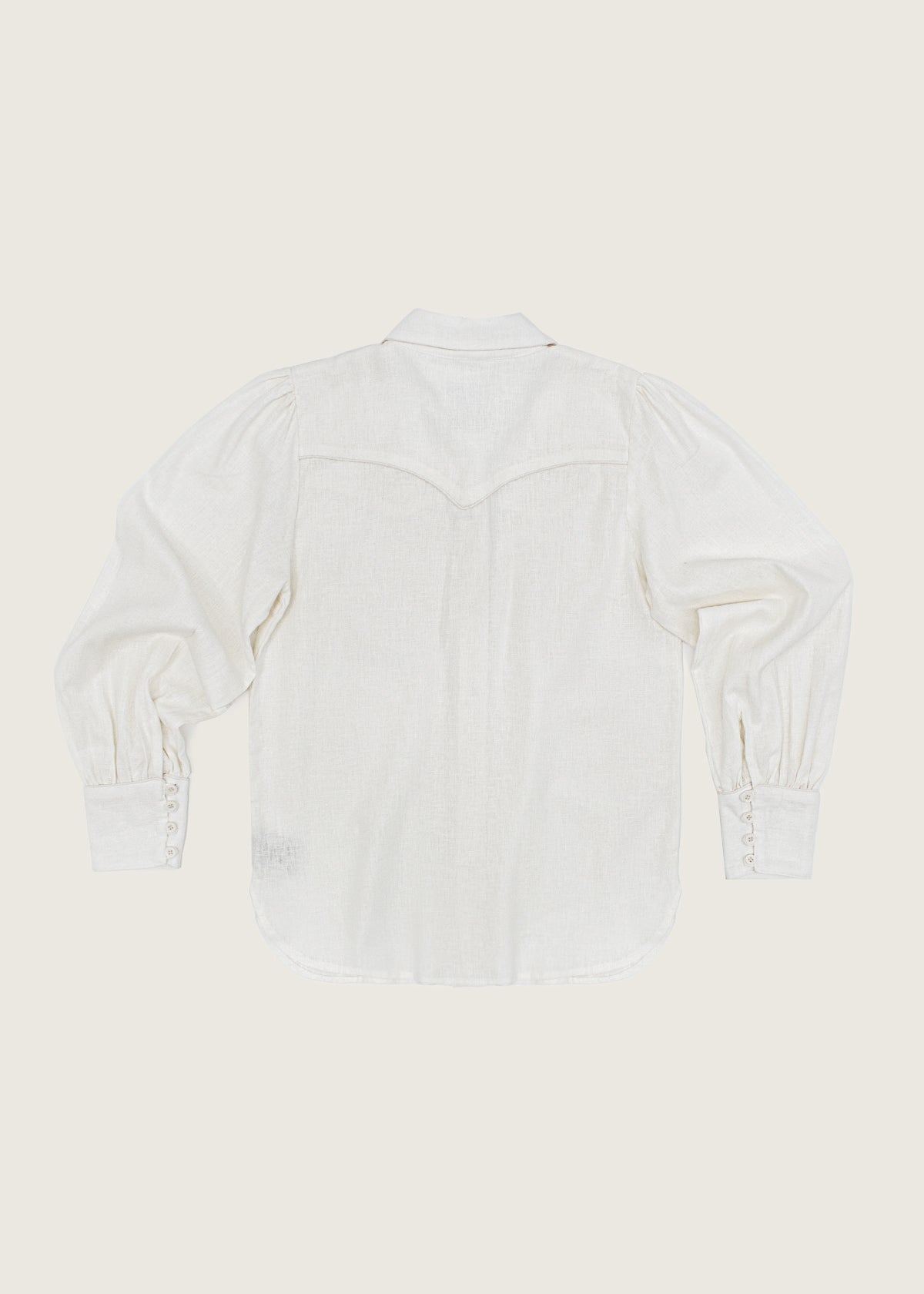 Xan raw linen blouse