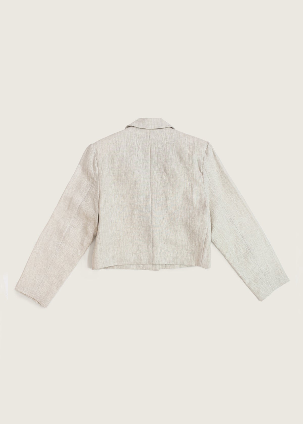 Cropped Linen Jacket