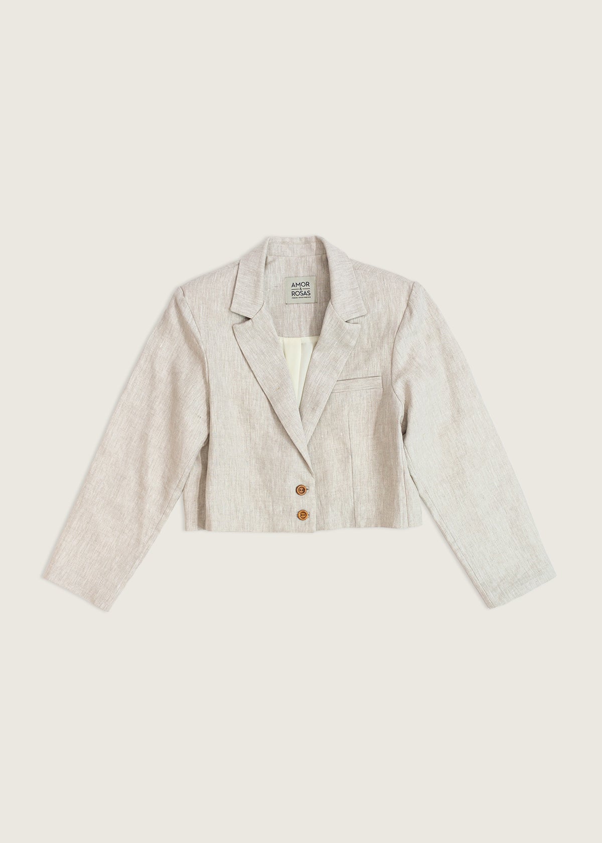 Cropped Linen Jacket