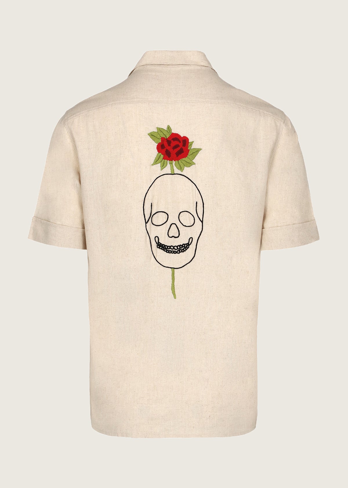 Camisa Skull & Flowers